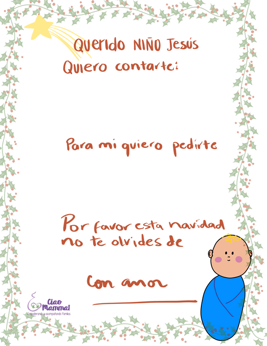 Carta a nino Jesus