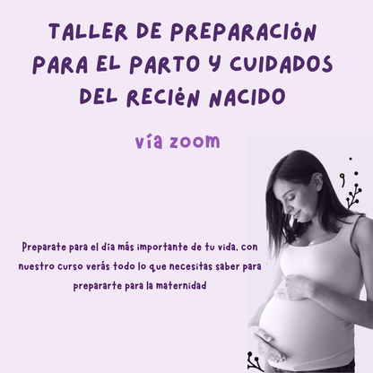 Taller de preparación para el parto y cuidados del recién nacido.